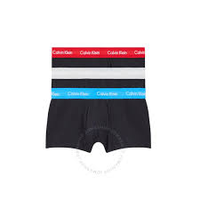 Calvin Klein Men's Pack Of 3 Low Rise Cotton Stretch Trunks