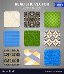 realistic carpet texture patterns set