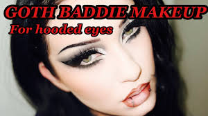 goth bad makeup for hooded eyes