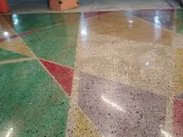cement flooring colored concrete floor