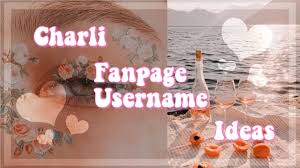 charli fanpage username ideas you