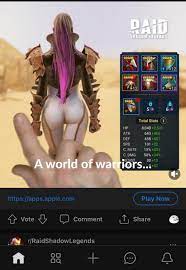 Anyone else see these ads that has nothing to do with actual gameplay. Its  depicting women walking from behind. : rRaidShadowLegends