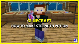 minecraft strength potion recipe