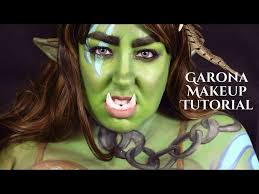 halloween garona wowc makeup tutorial