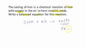 Rusting Of Iron Is A Chemical Reaction