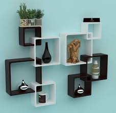 Modern Intersecting Wall Shelf Home