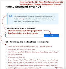 how to modify 404 page not found