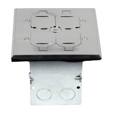 floor box with 20a tr receptacle