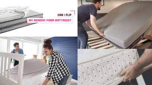 can you flip a memory foam mattress