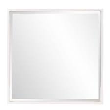 White Framed Wall Mirror 92210