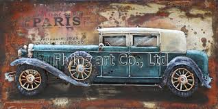 3d metal painting wall art for cars