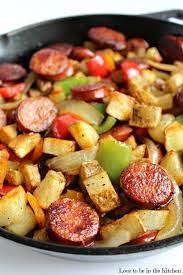 smoked sausage hash love to be in the