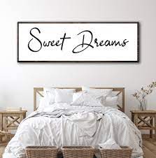 Sweet Dreams Sign Bedroom Decor Custom