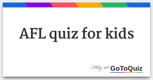 How well do you remember the 2020 footy season. Afl Quiz For Kids