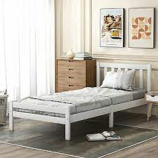 wooden bed frame single bed 3ft solid