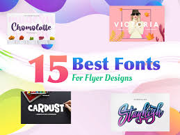 15 best fonts for flyer designs
