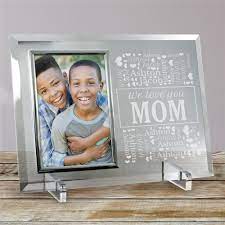 love you mom word art gl picture frame
