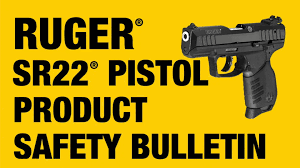 ruger sr22 safety bulletin an