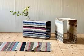 recycled swedish rugs get transformed