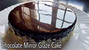 chocolate mirror glaze cake eggless