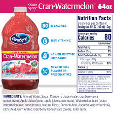 ocean spray cranberry watermelon juice