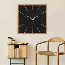 Wooden Wall Clock Made Of Hdf Board