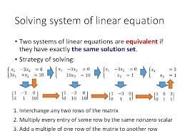of linear equations hungyi lee equivalent