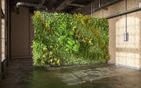 Design With Green Wall 3d Render