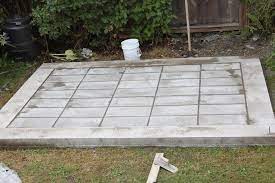 Shed Foundation And Paver Floor Jpg 1