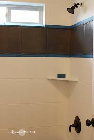 You can apply a latex topcoat over oil primer. How To Paint Shower Tile Remington Avenue