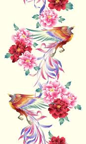 beautiful anese style flower phoenix