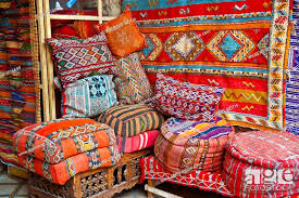 traditional oriental cushions made from