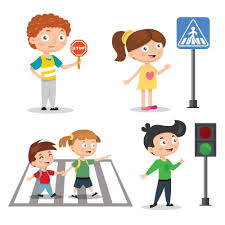 kids road safety vector images over 3 200