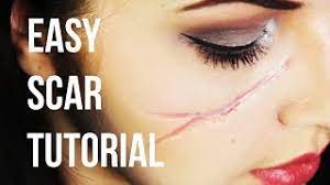 easy realistic scar sfx makeup