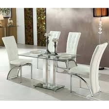 jet small clear glass dining table with