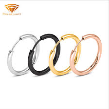 small ear ring steel color