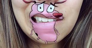 lips become cartoons in new lip art by