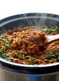 crockpot red curry lentils recipe