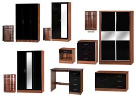 Black walnut, one of the most durable hardwoods, is prized for its dark color and straight grain. Alpha Black Gloss Walnut Bedroom Furniture Bedside Drawers Wardrobes Sets Ebay