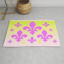 yellow optical art patterns rug