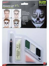 skeleton face paint makeup kit glow in