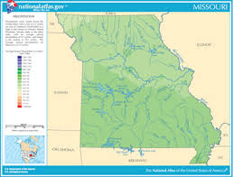 Map Of Missouri Lakes Streams And Rivers