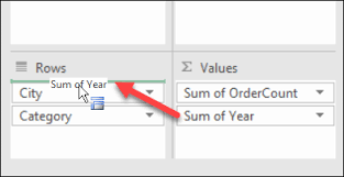 how to use the excel pivot table field list