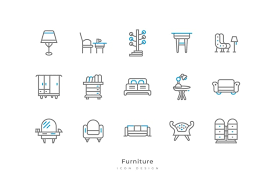 Premium Vector Set Of Furniture Icons