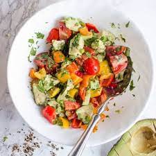 Avocado And Pepper Salad gambar png