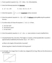 Solved 1 Factor Quadratic Equation 6 X