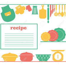 Vector Recipe Page Design Style Cooking Book Page Royalty Free