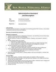 administrative istant job description