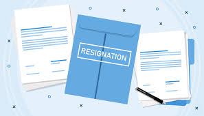 write a formal resignation letter