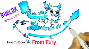If the 'download' 'print' buttons don't work, reload this page by f5. How To Draw Frost Fury From Roblox Adopt Me Pets Frost Fury Drawing Youtube